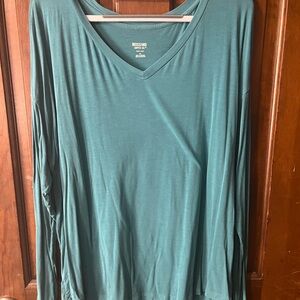 Mossimo Supply Co. Teal Long Sleeve Women's Top
